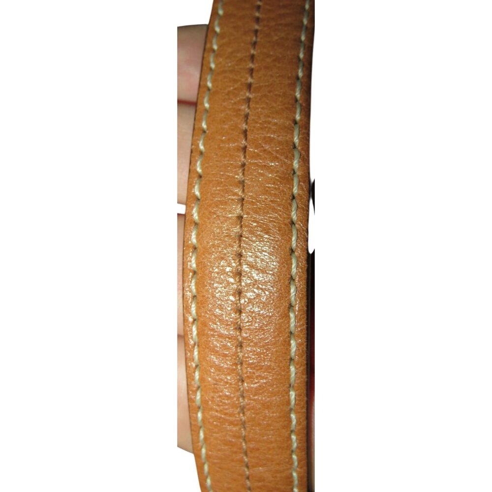 Coach 2007 Hamptons Cream & Tan Leather Demi Bag Baguette - Picture 9 of 13